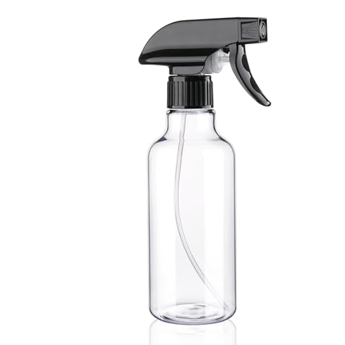 12oz Plastic Spray Bottles with Adjustable Nozzle for Cleaning, Hair & Plants
