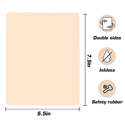 Yuelong 10Pcs Tattoo Practice Skin 7.4"x5.6" Microblading
