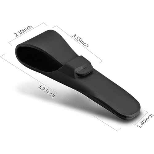LinMei Silicone Razor Travel Case Compatible with Gillette, Parker, Merkur Razor (Black+Cleaning Brush)