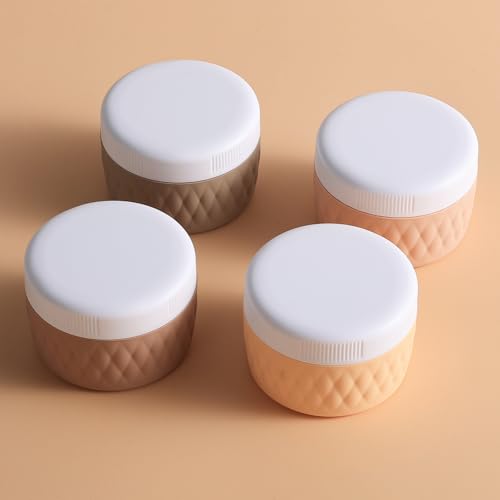 Travel Size 2oz Silicone Travel Containers – BPA-Free, Leakproof TSA Approved Set of 4