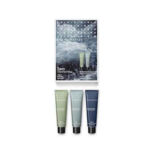 Skandinavisk Sea Giftset of 3 Mini Handcreams. FJORD, ¨ªY 'Island' and HAV 'Sea'. Vegan Formula, 1.oz. x 3