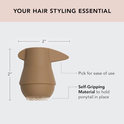 Kitsch PONYFULL Hair Volumizer Tool & Bun Maker - Blonde with 3 Ties