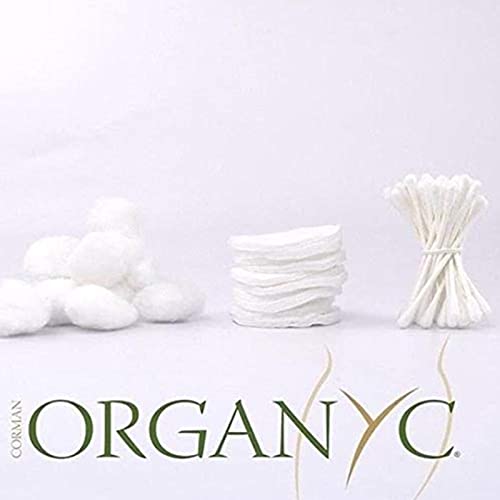 Organic Cotton Rounds - 70 Count Biodegradable Cotton for Sensitive Skin - Daily Cosmetics