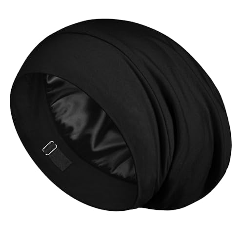 Mulberry Silk Sleep Bonnet for Hair Protection - Adjustable