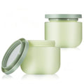 Twisina 8oz Green Plastic Cosmetic Jars with Leak-Proof Lids - Body Butter & Skincare Storage
