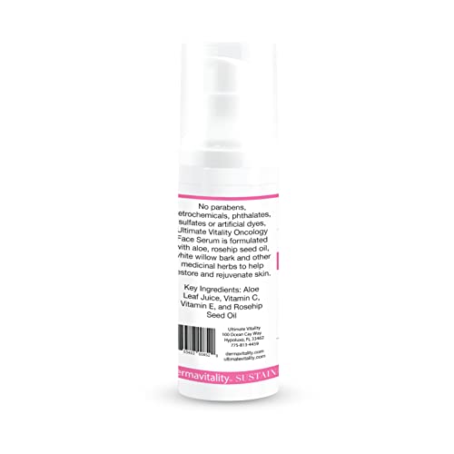 Unscented Face Moisturizer for Chemo patients ? Natural Organic Oncology Face Cream Paraben, Pthalate and Chemical Free Hydrating and Soothing Face Serum for Cancer patients ? 1 Ounce