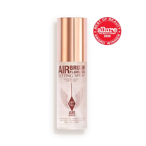 Charlotte Tilbury Airbrush Flawless Setting Spray 1.1oz Travel Size, Hydrating Makeup Fixer