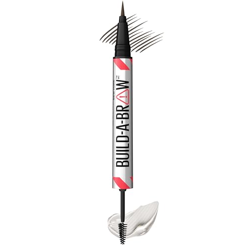 Maybelline Build-A-Brow 2-in-1 Brow Pen & Gel, Black Brown