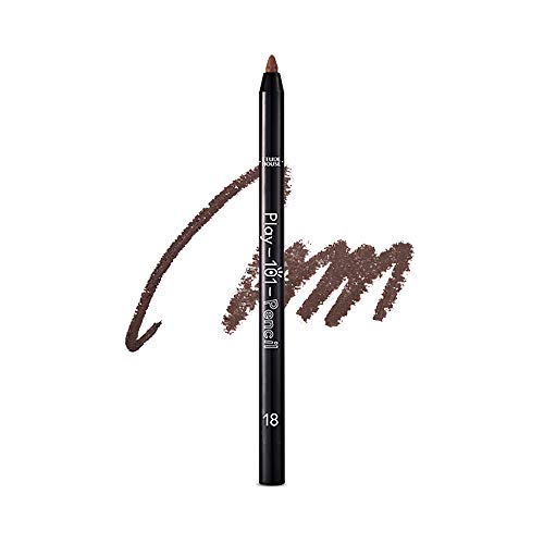 ETUDE Play 101 Pencil, Multi-Use Pencil as Eyeliner & Eyeshadow, Smudge-Resistant Color Fixing, Soft Gel Texture, Long-Lasting Finish, Korean Makeup, Beauty, Matte - Chocolate Brown (0.018 Ounce)