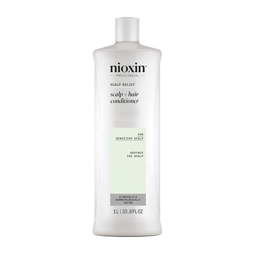 Nioxin Scalp Relief Hair Conditioner | Soothes, Hydrates, & Thickens Hair | For Sensitive, Dry, and Itchy Scalp | Made with Aloe Vera & Vitamin E