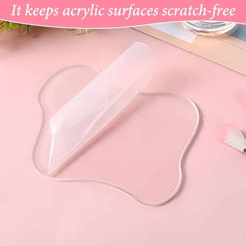 Acrylic Nail Art Palette for Color Mixing - Transparent Makeup Tray