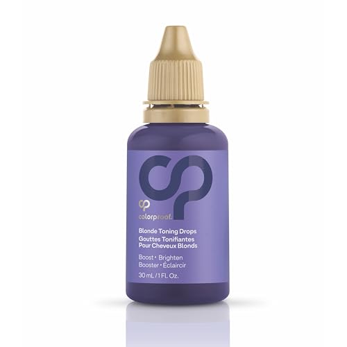 Colorproof Toning Drops 1 Fl. Oz. Toner for Blonde Hair w/Citrus, Jasmine & Coconut Milk Scent, Highly-Pigmented, Instant Hair Toner