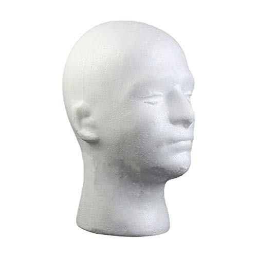 Male Foam Mannequin Head for Wigs & Hats Display