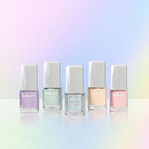 LONDONTOWN Care Bears Nail Polish Set – 5 Mini Pastel & Shimmer Colors