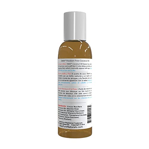 OKAY COCONUT OIL for HAIR and SKIN 2oz / 59ml