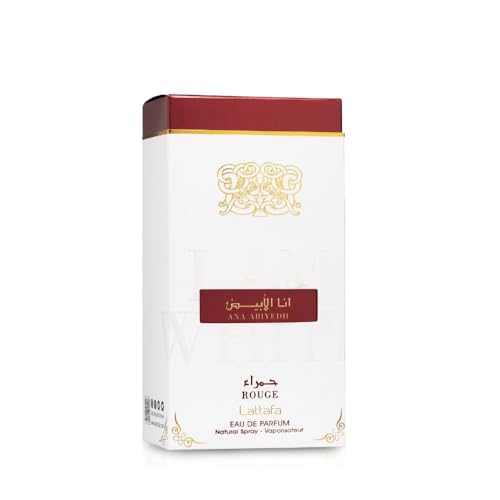 Lattafa Ana Abiyedh Rouge Eau de Parfum, 2.0 oz
