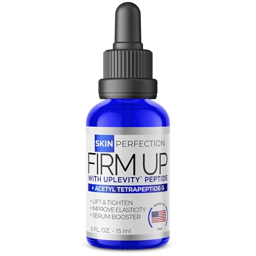 Skin Perfection Uplevity Anti-aging Tightening Peptide Serum Booster Firming Peptide Increase Elasticity Add To Any Moisturizer for Added Effectiveness Against Sagging Acetyl Tetrapeptide-2