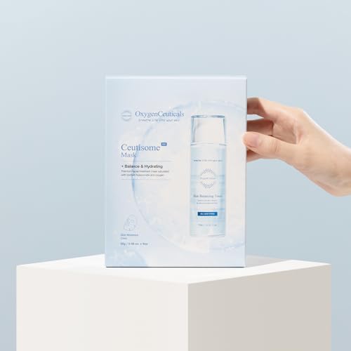 OxygenCeuticals Ceutisome BH Mask ? Hydrating Sheet Mask with 7 Types of Hyaluronic Acid, Fruit Extract & Green Tea Leaf Extract, Moisturizing & Skin Calming Facial Mask (6 Sheets/1 Box)