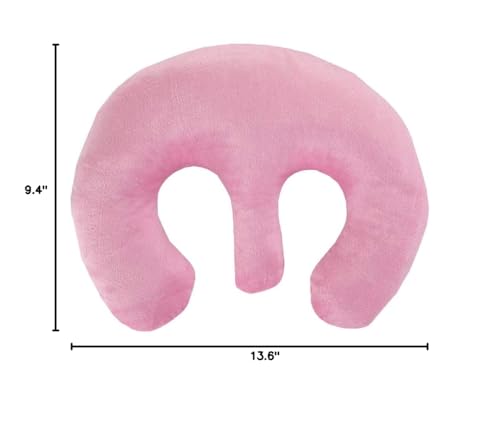 FRECI Breast Support Pillow for Massage & Spa, Comfortable Pink Feminine Bolster, 24x34.5cm
