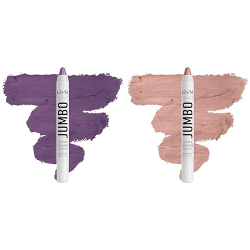 NYX Jumbo Eye Pencil Duo - Eggplant & Iced Latte