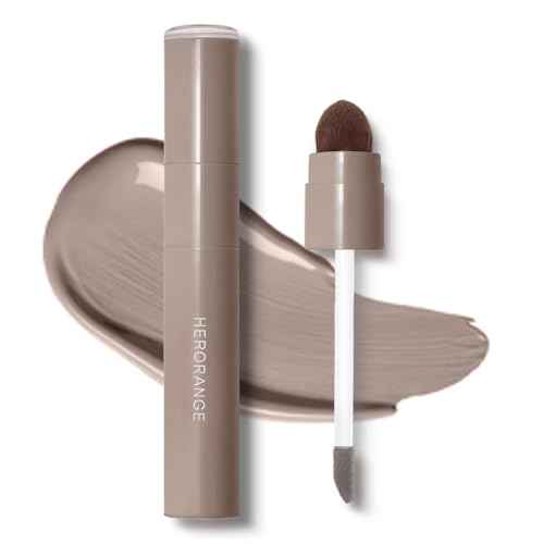 Cool Toned Liquid Contour Stick£¬Grey Nose Contour with Brush for Fair Pale Light Olive Skin,Long Lasting Cream Bronzer Gray, Blendable Lightweight Contouring Makeup Vegan & Cruelty-Free#01