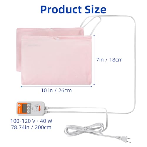 FOWARM Electric Heated Beauty Mitts & Hand Warmer with Digital Timer