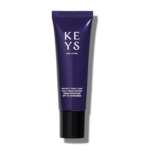 Keys Soulcare Protect Your Light Daily Moisturizer SPF 30 Sunscreen, Lightweight Formula with UVA+UVB Protection, Vegan, Cruelty-Free, 1.69 Fl Oz