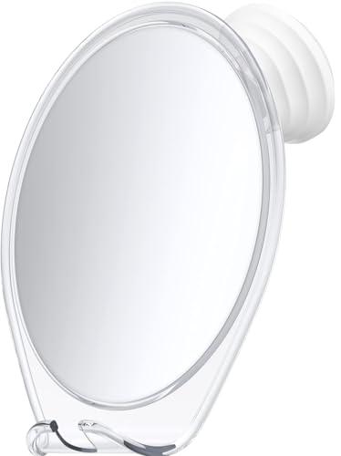 HONEYBULL Fogless Shower Mirror with Suction Mount & Razor Hook