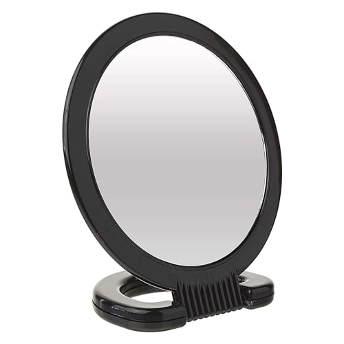 Diane Hand Mirror ? Double-Sided 1X and 3X Magnification, Lightweight Portable Handheld Mirror with Handle, Ideal for Makeup, Shaving, & Everyday Beauty, Compact Size for Travel & Gym ? 6" Diameter