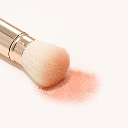THE TOOL LAB 301 Retractable Powder Brush -Face Brush Makeup Brush-Premium Quality Natural Hair Bristles Cosmetic