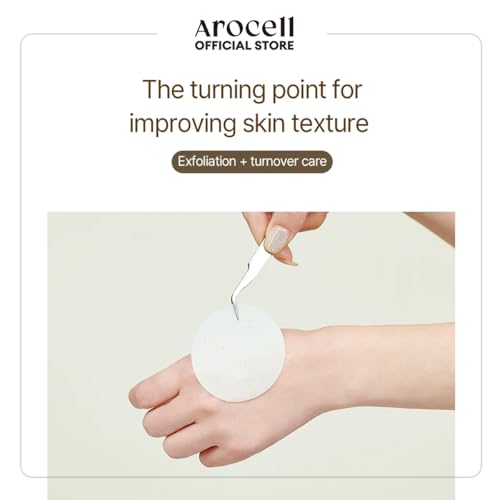 AROCELL Total Solution Ampoule Pad 28 Sheets ? Korean Skincare Cotton Face Pads for Hydrating, Moisturizing, Exfoliating, Wrinkle Care, Elasticity Boosting, Pore Refining, Daily Toner Treatment