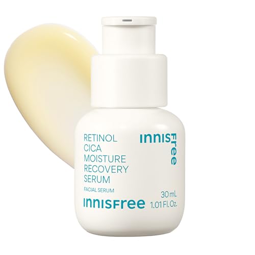 innisfree Retinol Cica Serum with Salicylic Acid, Korean Moisture Recovery Treatment for Beginners, Face Care