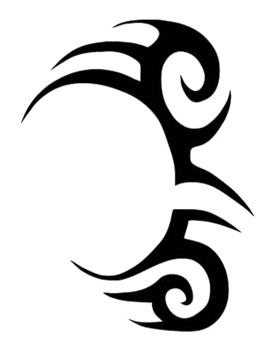 Tribal Face Temporary Tattoos - Pack of 4 + 2 Bonus