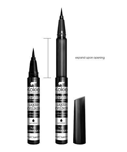 Kokie Retractable Liquid Eyeliner Waterproof Black