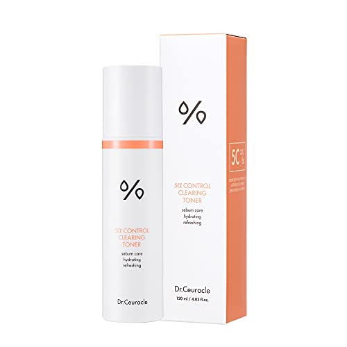 Dr.Ceuracle 5 Alpha Control TonerㅣAcne Treatment with 3.2% 5 Alpha ComplexㅣKorean Dermatology Skin CareㅣSebum Control, Calming, Minimizes Pores