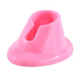 Pink Soft Rubber Nail Polish Bottle Holder Stand