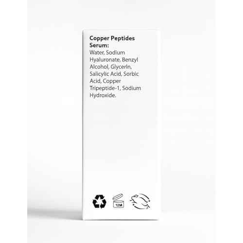 Copper Peptides Serum for Face ? Anti-Aging & Skin Repair Serum with Hyaluronic Acid ? Tightens, Firms & Boosts Collagen ? Fragrance-Free, Made in USA ? 1 fl oz