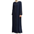 istanbul styles Women's Abaya Long Sleeve Open Quarry Floor Length Zipper Floor Length Turkish Islamic Fashion