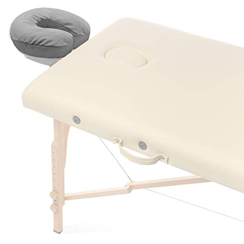 Saloniture 4-Pack Microfiber Massage Table Face Cradle Covers