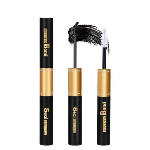 Kiromiro Lash Bond and Seal Black lash Glue for DIY Cluster Eyelash Extensions, Strong Hold, Smuge-proof, Long Lasting Cluster Lashes Adhesive Latex-Free