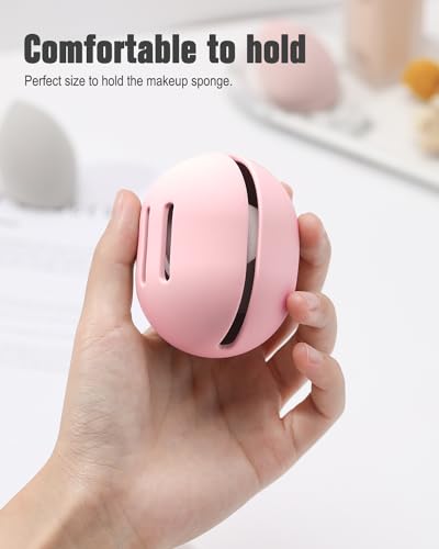FERYES Silicone Makeup Sponge Holder – Shatterproof Travel Case