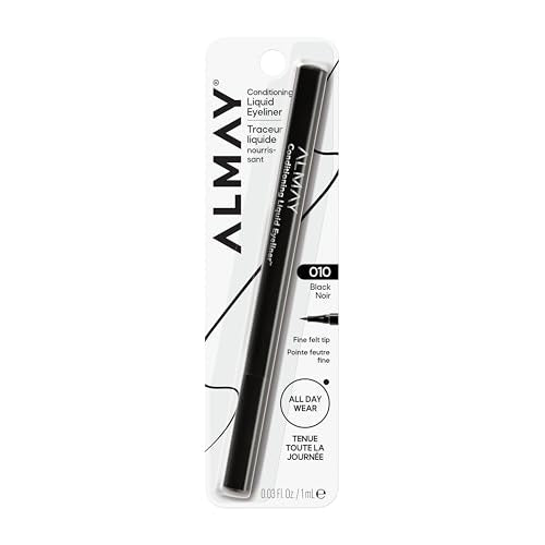Almay Conditioning Liquid Eyeliner, Waterproof Felt Tip, Black