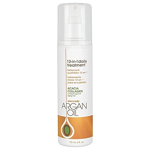 One 'n Only Argan Oil 12-in-1 Daily Treatment, Lightweight, Helps Control Frizz, Smooths, Detangles, Moisturizes, Strengthens and Adds Body to Dry, Damaged Hair, 6 Fl. Oz