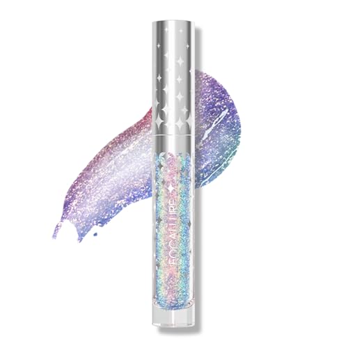 FOCALLURE Glitter Liquid Lipstick - Hydrating Shimmer Lip Gloss