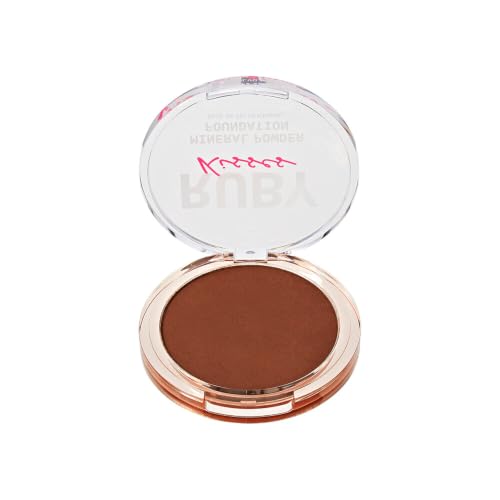 Ruby Kisses Mineral Powder Foundation - Medium Coverage, Honey Brown