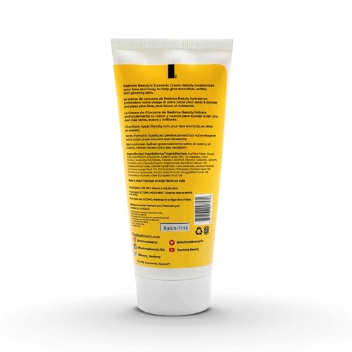 Reshma Beauty Turmeric Cream | Face & Body Cream for Normal to Dry Skin | Hydrating and Illuminating |Dye Free, Body Butter, 5.07 fl oz, (Pack of 1)