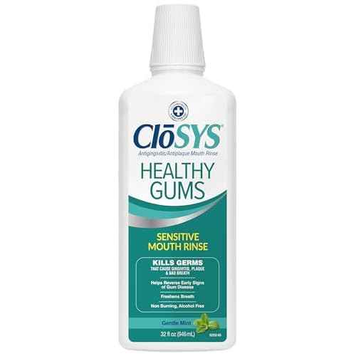 Closys Healthy Gums Mouthwash, Antiplaque and Anti-gingivitis for Gum Health, Non-Burning, Non-Irritating ? 32 Fl Oz