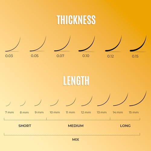 Individual Lashes Semi Permanent Mink Lashes by STACY LASH | Volume & Classic Lash Extensions | B Curl Eye Lashes | Eyelash Extension Supplies for Lash Tech | 16-Rows Lash Tray | B-0.05-MIX 8-15