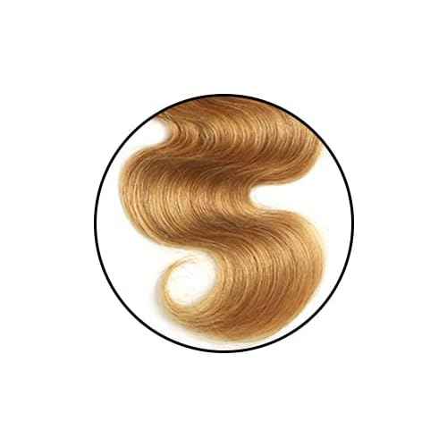 X-TRESS Ombre Honey Blonde Body Wave Human Hair Bundles Brazilian T1B/27 Virgin Human Hair 1 Bundles Human Hair Extensions(18 Inch,T1B/27)