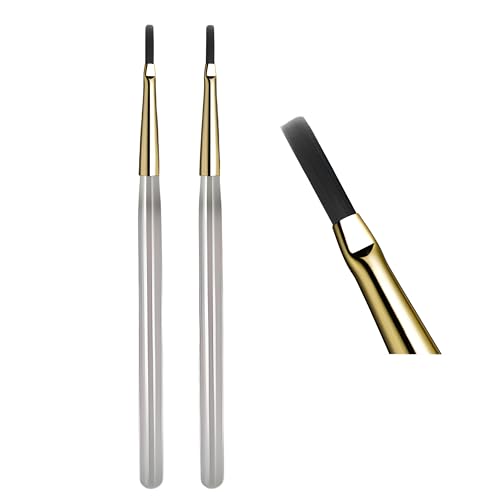 Ombre Nail Art Brush ? Thin Striping & Checker Painting Tool for Acrylic Nails, Poly Gel Design, Manicure Detail & Gradient Effects, Professional Nail Drawing Accessory